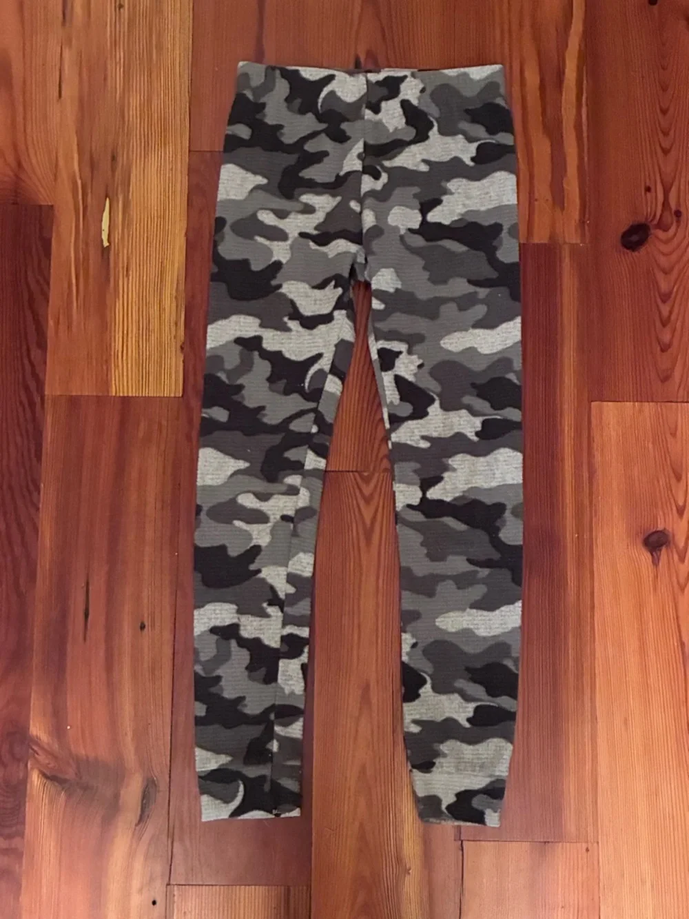 Cat & Jack Black and Gray Camo Thermal Pajama Set